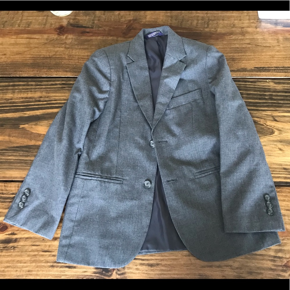 Boys gray suit jacket
